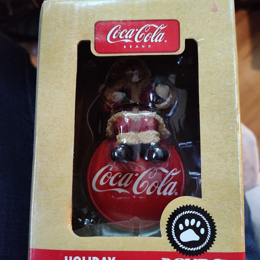Coca Cola Boyds Bear Holiday Ornament
